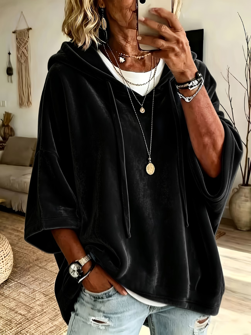 CATHARINA™ | LUXE VELOURS OVERSIZED HOODIE