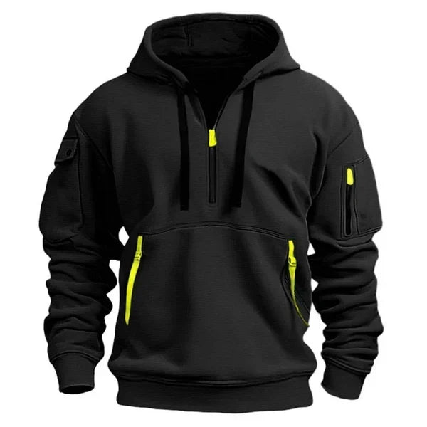 Harrie™ | Hoodie met ritsdetails