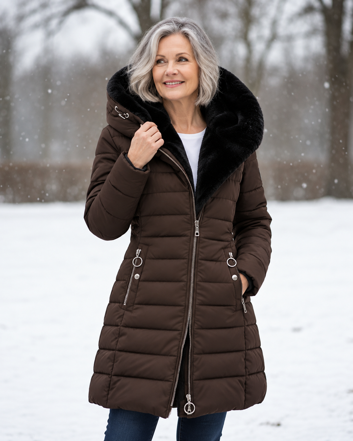 Marja™ | Warme gewatteerde winterjas met capuchon