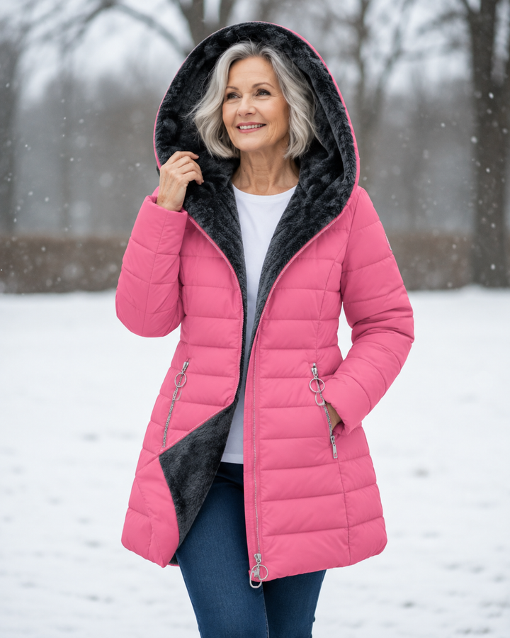 Marja™ | Warme gewatteerde winterjas met capuchon