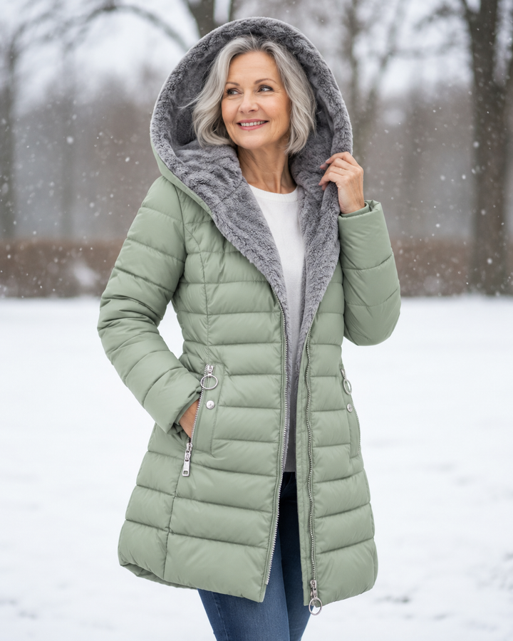 Marja™ | Warme gewatteerde winterjas met capuchon