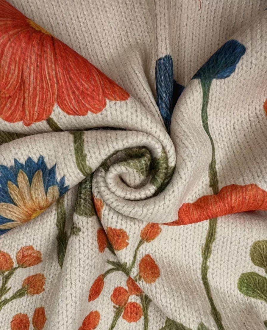 Marijke™ | Vest met wilde bloemenweide