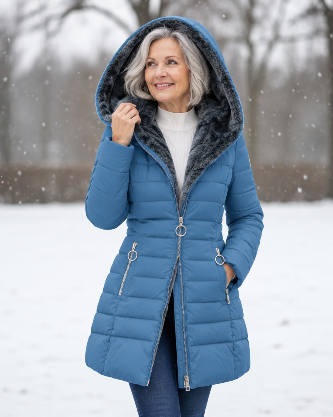 Marja™ | Warme gewatteerde winterjas met capuchon