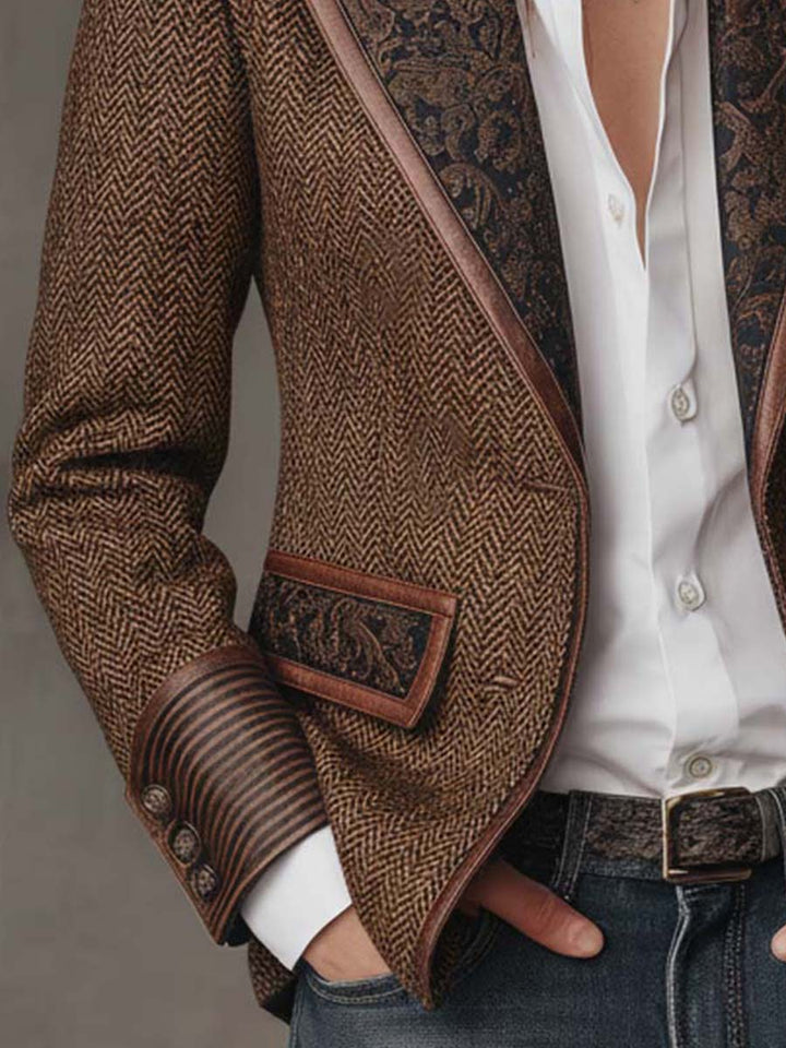 Gerda™ | Blazer met geprinte chevron-details