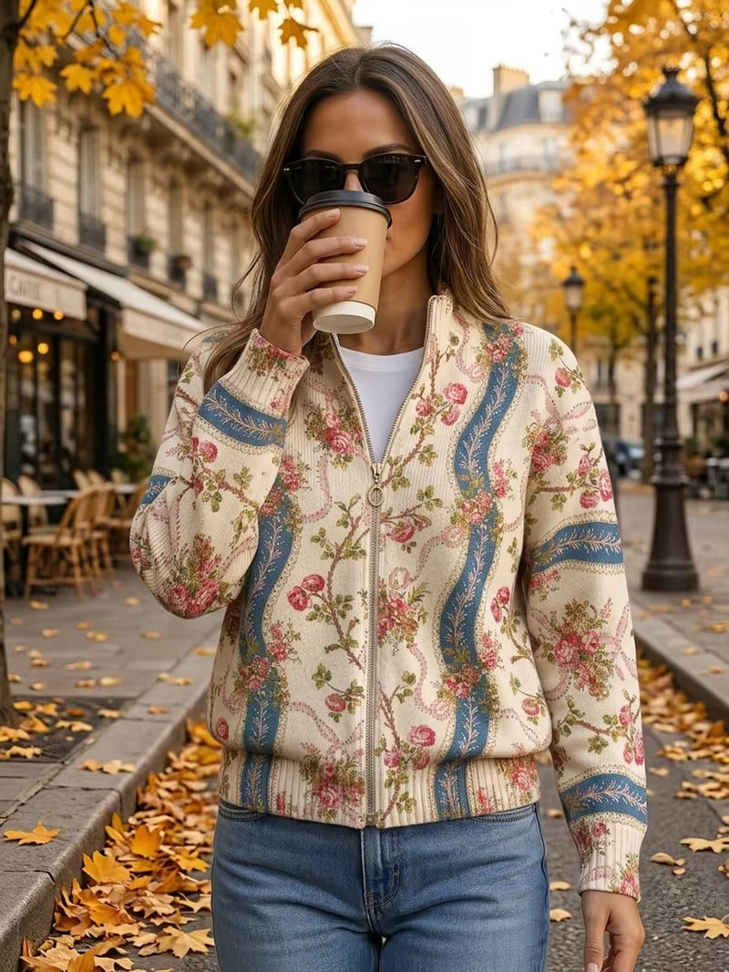 Corrie™ | Vest met klimrozen en linten