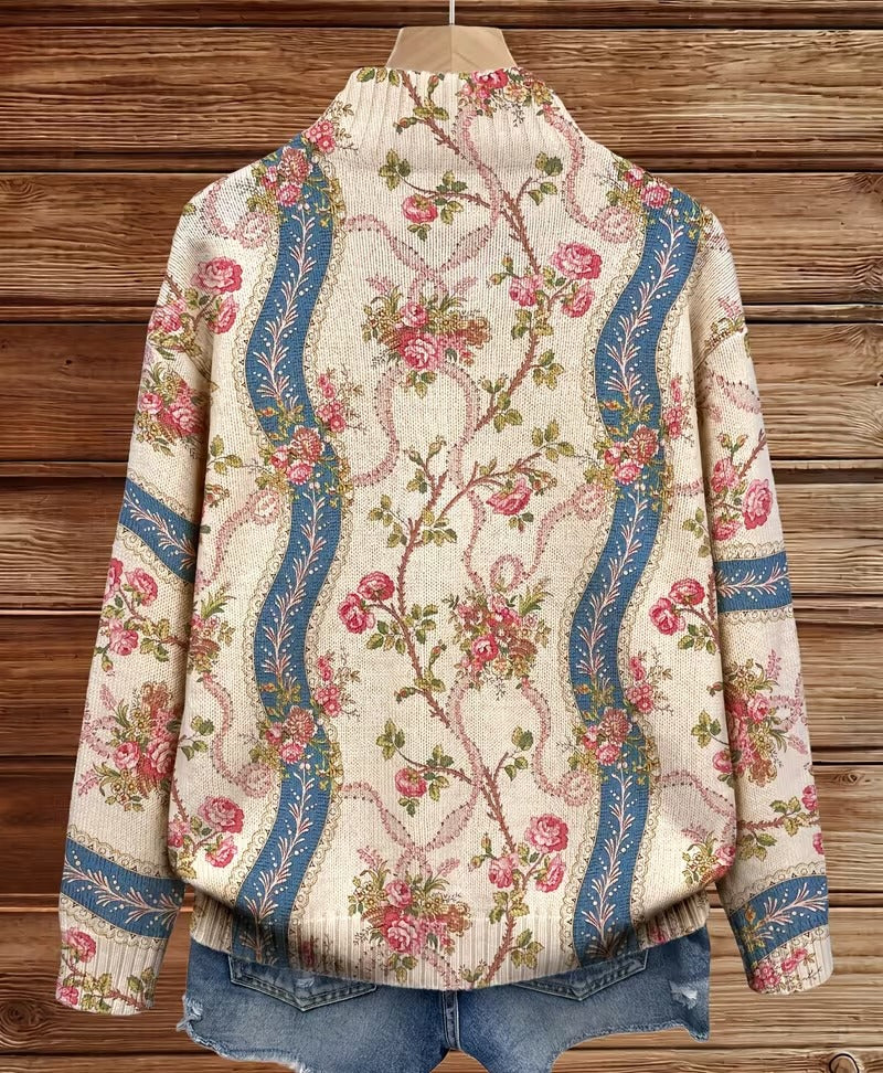 Corrie™ | Vest met klimrozen en linten